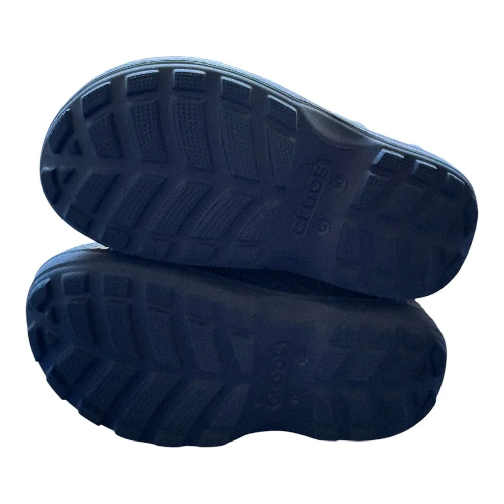 Crocs Kids Handle It Rain Boots Navy Blue Waterproof Pull On Size C10